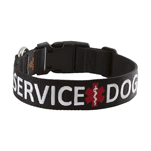 Tacticollar - Service-Hundehalsband, Nylon, verstellbar, Stickerei ((XS) 25,4–30,5 cm Länge x 2,5 cm Breite) von Tacticollar