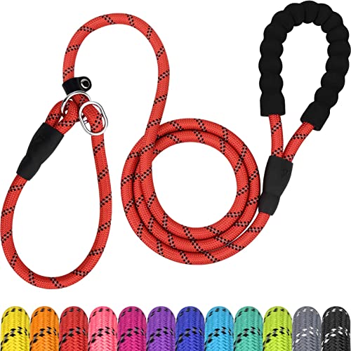 TagME Retrieverleine mit Zugstopp,Reflektierende Seilleine 185 cm Moxonleine,Weicher gepolsterter Griff,12mm für Große Hunde,Rot TagME Retrieverleine mit Zugstopp,Reflektierende Seilleine 185 cm Moxonleine,Weicher gepolsterter Griff,12mm für Große Hunde,Rot von TagME