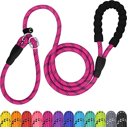 TagME Retrieverleine mit Zugstopp,Reflektierende Seilleine 185 cm Moxonleine,Weicher gepolsterter Griff,8mm für Kleine Hunde, Hot Pink TagME Retrieverleine mit Zugstopp,Reflektierende Seilleine 185 cm Moxonleine,Weicher gepolsterter Griff,8mm für Kleine Hunde, Hot Pink von TagME