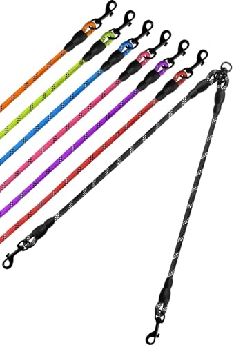 Taglory Doppelte Leinen/Hundeleine Doppelleine für 2 Hunde/Keine Verwicklung Reflektierend Kletterseil/Verstellbar Splitterleinen/SCHWARZ Taglory Doppelte Leinen/Hundeleine Doppelleine für 2 Hunde/Keine Verwicklung Reflektierend Kletterseil/Verstellbar Splitterleinen/SCHWARZ von Taglory