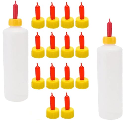 Taicols 2 x Milchflaschen, 16 x Ziegenmilchlutscher, Tiermilchflasche, Ziegenmilchflasche, Wasserflaschen, Ziegenmilchflaschen, zum Füttern von Lammmilch, Fläschchen klein Taicols 2 x Milchflaschen, 16 x Ziegenmilchlutscher, Tiermilchflasche, Ziegenmilchflasche, Wasserflaschen, Ziegenmilchflaschen, zum Füttern von Lammmilch, Fläschchen klein von Taicols