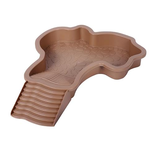 Taicols Schwimmbecken für Schildkröten mit Leiter für Reptilien, Badewanne und Futterstation für Schildkröten, Wassernapf für Terrassen und Terrarien von Taicols