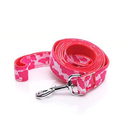 Robuste Hundeleine, 1,2 m lang, 2,5 cm breit, Nylon, Camouflage-Hundeleine für kleine und mittelgroße Hunde, 152 cm, Rot Robuste Hundeleine, 1,2 m lang, 2,5 cm breit, Nylon, Camouflage-Hundeleine für kleine und mittelgroße Hunde, 152 cm, Rot von Taida