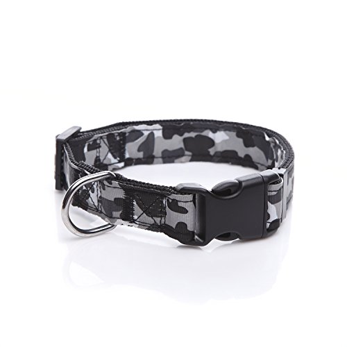 TAIDA Hundehalsband aus strapazierfähigem Nylon, Camouflage, verstellbar, 2,5 cm breit, für große und mittelgroße Hunde TAIDA Hundehalsband aus strapazierfähigem Nylon, Camouflage, verstellbar, 2,5 cm breit, für große und mittelgroße Hunde von Taida