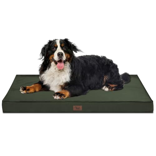 Tail Stories Outdoor Allwetter-Hundebett, wasserdichtes Hundebett für große Hunde, orthopädisches Eierschaum-Haustierbett mit waschbarem und abnehmbarem Oxford-Kühlbezug Tail Stories Outdoor Allwetter-Hundebett, wasserdichtes Hundebett für große Hunde, orthopädisches Eierschaum-Haustierbett mit waschbarem und abnehmbarem Oxford-Kühlbezug von Tail Stories