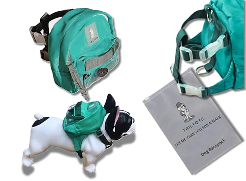 TailTote Hundegeschirr mit Selbsttrage, wasserdichter Rucksack, modische süße Haustier-Satteltasche; kleine und mittelgroße Haustiertasche für Leckerlis, Spielzeug und Kotbeutel für Outdoor-Wandern TailTote Hundegeschirr mit Selbsttrage, wasserdichter Rucksack, modische süße Haustier-Satteltasche; kleine und mittelgroße Haustiertasche für Leckerlis, Spielzeug und Kotbeutel für Outdoor-Wandern von TailTote