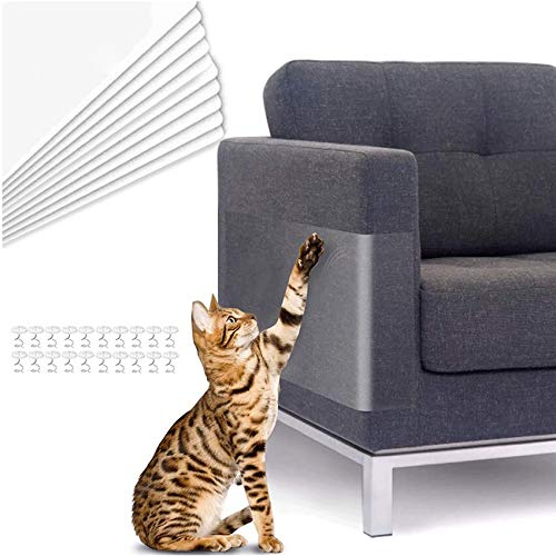 Kratzschutz,Kratzschutz for Katze Hund,kratzschutz Sofa,Kratzabwehr Katzen,Transparent Katze Klebeband,10 Stück Katze Kratzschutzfolie mit 40 Schrauben,Kratzschutz Set,für Sofa,Tür,Möbel,Wand Kratzschutz,Kratzschutz for Katze Hund,kratzschutz Sofa,Kratzabwehr Katzen,Transparent Katze Klebeband,10 Stück Katze Kratzschutzfolie mit 40 Schrauben,Kratzschutz Set,für Sofa,Tür,Möbel,Wand von TaimeiMao