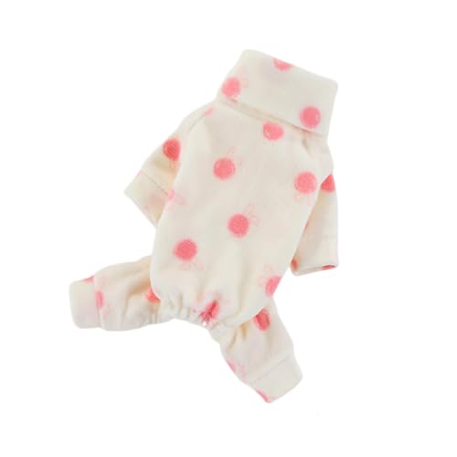 Hunde-Pyjama, hoher Kragen, hält warm, Schlafkleidung, Haustier-Overall, Welpen, vierbeinige Kleidung für den Innenbereich, Haustier-Overall von Tainrunse