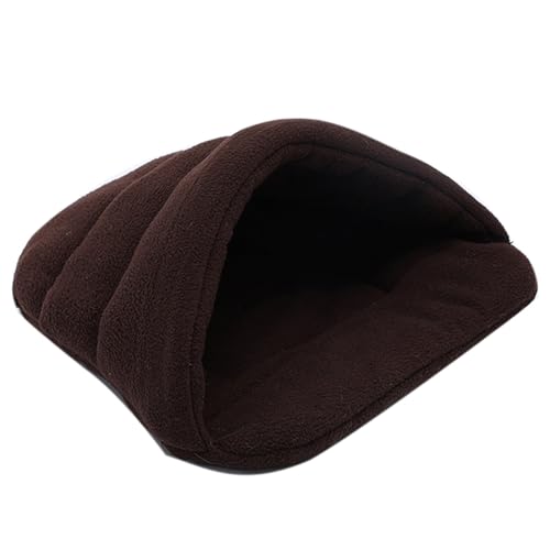 Tainrunse Dickes Fleece, warm, für Hunde und Katzen, Höhle, Nest, Bett, Hausschuh-Form, Haustierschlafsack von Tainrunse