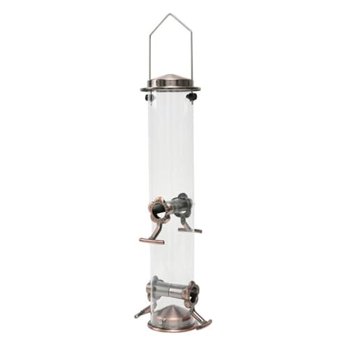 Tainrunse Einfach aufzuhängen, wetterbeständig, zum Aufhängen, Metall, vier Anschlüsse, große Kapazität, klar, sichtbar, wetterfest, wasserdicht, Hof, Garten, Fütterung, transparent Tainrunse Einfach aufzuhängen, wetterbeständig, zum Aufhängen, Metall, vier Anschlüsse, große Kapazität, klar, sichtbar, wetterfest, wasserdicht, Hof, Garten, Fütterung, transparent von Tainrunse