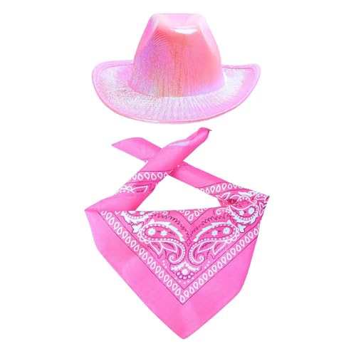 Tainrunse Festliches Haustier-Zubehör, Cowboyhut, Schal, Set, Hundekostüm, verstellbare Schnalle, atmungsaktiv, bequem, Bandana für kleine, mittelgroße und große Hunde, Western-Design, niedlich, Rosa Tainrunse Festliches Haustier-Zubehör, Cowboyhut, Schal, Set, Hundekostüm, verstellbare Schnalle, atmungsaktiv, bequem, Bandana für kleine, mittelgroße und große Hunde, Western-Design, niedlich, Rosa von Tainrunse