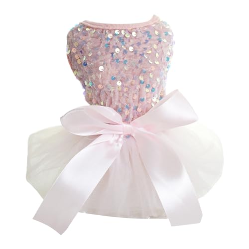 Tainrunse Haustier-Hochzeitskleid, atmungsaktiv, für Hochzeit, Urlaub, Weihnachten, Welpen, Rock, große Schleife, Rosa, Größe L Tainrunse Haustier-Hochzeitskleid, atmungsaktiv, für Hochzeit, Urlaub, Weihnachten, Welpen, Rock, große Schleife, Rosa, Größe L von Tainrunse