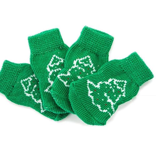 Tainrunse Haustier-Knöchelsocken, Weihnachts-Serie, rutschfest, gute Elastizität, Cartoon-Haustier-Baumwolle, kurze Socken für den Urlaub, 4 Stück Tainrunse Haustier-Knöchelsocken, Weihnachts-Serie, rutschfest, gute Elastizität, Cartoon-Haustier-Baumwolle, kurze Socken für den Urlaub, 4 Stück von Tainrunse