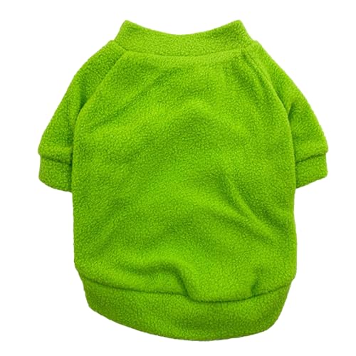 Tainrunse Haustier-Sweatshirt für Welpen, schweißabsorbierend, Zarte Textur, Grün, Größe XS von Tainrunse