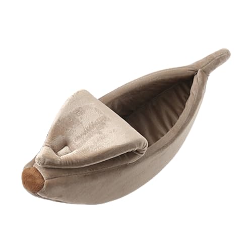 Tainrunse Haustierbett, kreative Form, superweich, winddicht, lichtecht, realistisch aussehend, hält warm, Stoff, lustiges Bananen-Katzenbett, gemütliches Haustier Tainrunse Haustierbett, kreative Form, superweich, winddicht, lichtecht, realistisch aussehend, hält warm, Stoff, lustiges Bananen-Katzenbett, gemütliches Haustier von Tainrunse