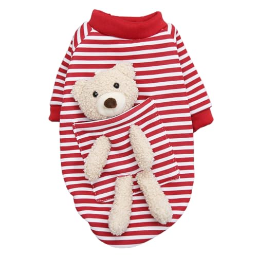 Tainrunse Haustierkostüm, hübsches Hundepullover, Outfit mit Puppe, Rot, Größe XL Tainrunse Haustierkostüm, hübsches Hundepullover, Outfit mit Puppe, Rot, Größe XL von Tainrunse