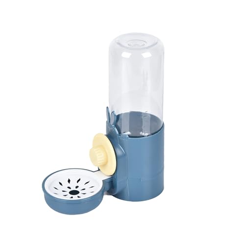 Tainrunse Hunde-Trinkflasche, praktischer Wasserspender für kleine Katzen, zum Aufhängen, Dunkelblau von Tainrunse