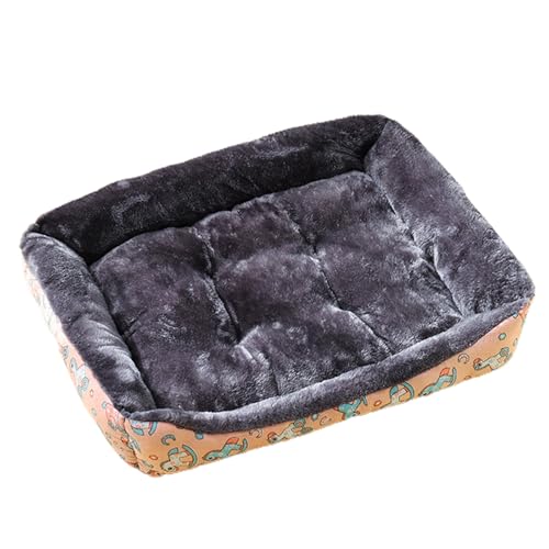 Tainrunse Hundehütte, rechteckig, Tierdruck, warmes Hundehütte, Winternest für den Winter, Haustier-Schlafbett Tainrunse Hundehütte, rechteckig, Tierdruck, warmes Hundehütte, Winternest für den Winter, Haustier-Schlafbett von Tainrunse