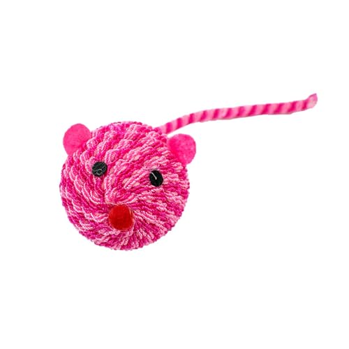 Tainrunse Katze Interaktives Spielzeug Attraktive Maus geformt Hund Interaktives Spielzeug Kreative Rose Rot von Tainrunse