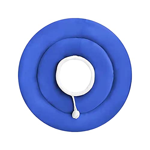 Tainrunse Katzenhalsband, kegelförmig, atmungsaktiv, Anti-Lecken, mehrfarbig, doppellagig, Größe S, Blau von Tainrunse