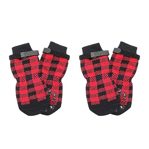 Tainrunse Katzensocken, atmungsaktiv, dekorativ, Baumwolle, für den Innen- und Außenbereich, Pfotenschutz, Haustierbedarf, Rot, Größe L Tainrunse Katzensocken, atmungsaktiv, dekorativ, Baumwolle, für den Innen- und Außenbereich, Pfotenschutz, Haustierbedarf, Rot, Größe L von Tainrunse