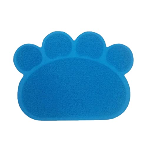 Tainrunse Katzenstreu-Pad, Klauenform, leicht zu reinigen, Blau von Tainrunse