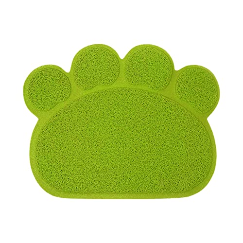Tainrunse Katzenstreu-Pad, Klauenform, leicht zu reinigen, Grün von Tainrunse