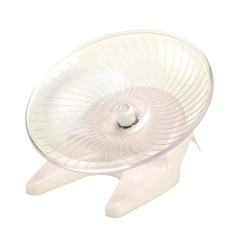 Tainrunse Kleintier-Übungsspielzeug, Hamsterrad, Haustierlauf, leichtgängig, rotierend, fliegende Untertasse, Stahlachse, Rennmäuse, Mäuse, Igel, geräuschlos, Weiß Tainrunse Kleintier-Übungsspielzeug, Hamsterrad, Haustierlauf, leichtgängig, rotierend, fliegende Untertasse, Stahlachse, Rennmäuse, Mäuse, Igel, geräuschlos, Weiß von Tainrunse