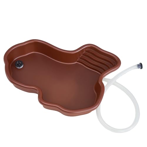Tainrunse Langlebiges Reptilienbecken, kleine Schildkröten-Badewanne, Wasser mit rutschfester Leiter, Drainageloch, perfekt für Schildkröten, Reptilien, Lebensraum, Landschaftsbau, Halter A Tainrunse Langlebiges Reptilienbecken, kleine Schildkröten-Badewanne, Wasser mit rutschfester Leiter, Drainageloch, perfekt für Schildkröten, Reptilien, Lebensraum, Landschaftsbau, Halter A von Tainrunse