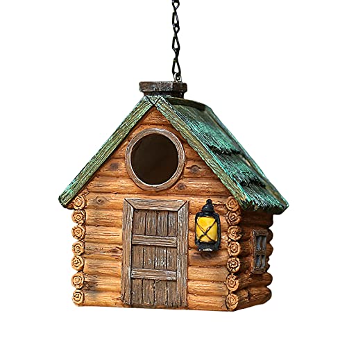 Tainrunse Outdoor-Vogelhaus warm halten Kunstharz Handwerk winddichter Winter-Kolibri-Käfig für Garten Mehrfarbig von Tainrunse