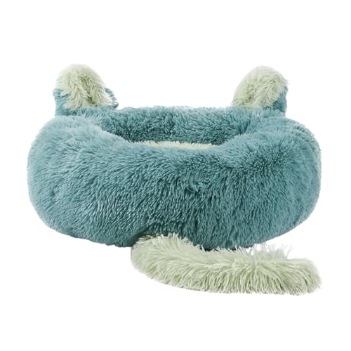 Tainrunse Pet Nest Big Space Keep Warm Wear-resistant Bunny Ear Cat Nest compatible with Autumn Green 2XL von Tainrunse