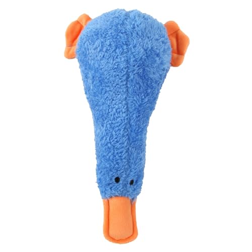 Tainrunse Pet Stuffed Toy Kreative Ente Form Haustier Hund Molar Kauspielzeug Lindert Langeweile Biss Beständig Blau von Tainrunse