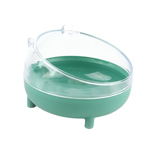 Tainrunse Simple Versatile Hamster Bathroom Hygienic Flushable Anti-Rutsch Transparent Leicht zu reinigen Multifunktionale Katzentoilette Grün von Tainrunse