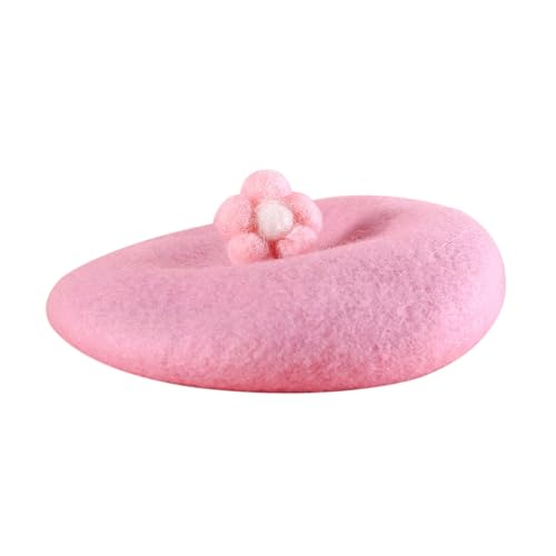 Tainrunse Winter-Haustier-Accessoire, weich, bequem, Wolle, Cartoon, Belle Hut, Blume, Biene, Pilzform, mit verstellbarer Schnalle, bunt, gemütlich, Katzenhut, Rosa Tainrunse Winter-Haustier-Accessoire, weich, bequem, Wolle, Cartoon, Belle Hut, Blume, Biene, Pilzform, mit verstellbarer Schnalle, bunt, gemütlich, Katzenhut, Rosa von Tainrunse