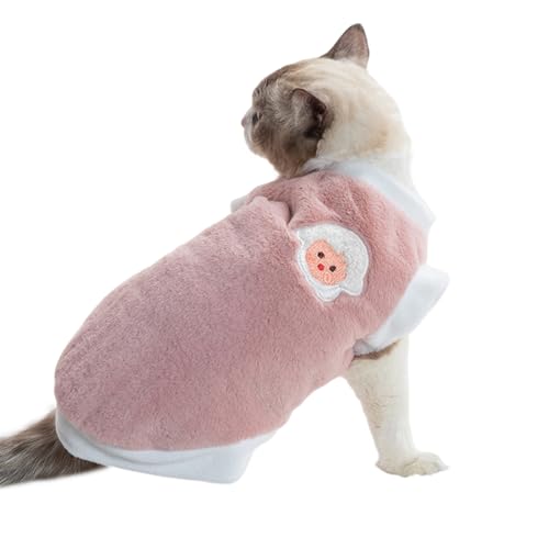 Winter-Haustierkleidung, superweich, atmungsaktiv, ultradick, mit Plüsch gefüttert, waschbar, hält warm, Acryl, Haustier, Katze, Winter, warmes Sweatshirt Winter-Haustierkleidung, superweich, atmungsaktiv, ultradick, mit Plüsch gefüttert, waschbar, hält warm, Acryl, Haustier, Katze, Winter, warmes Sweatshirt von Tainrunse