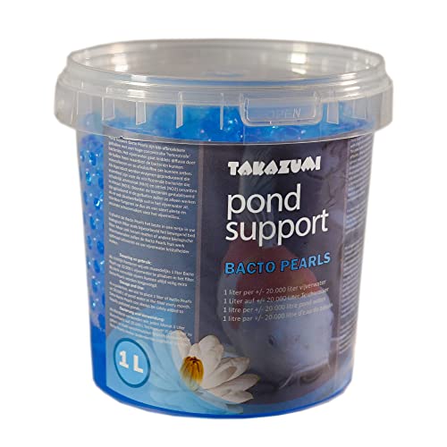 Takazumi Pond Support 1L Biologische Filter-Gel-Kugeln Hocheffiziente Filterbakterien, Neue Zusammensetzung, blau von Takazumi