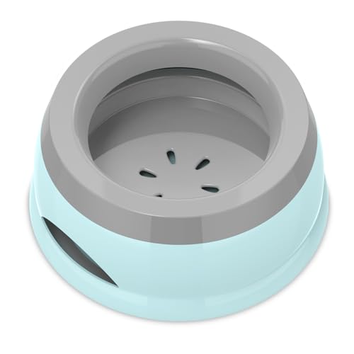 Takfox Wassernapf für Hunde, langsamer Wassernapf, kein Verschütten, Haustier-Wassernapf, Spender, Fahrzeug, transportierter Reisenapf für kleine, mittelgroße Hunde und Katzen, Blau Takfox Wassernapf für Hunde, langsamer Wassernapf, kein Verschütten, Haustier-Wassernapf, Spender, Fahrzeug, transportierter Reisenapf für kleine, mittelgroße Hunde und Katzen, Blau von Takfox