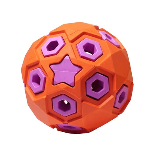 Hundespielzeugball – 147 G Zuverlässige Quietschende Hundebälle | Langlebiges Kauspielzeug Für Welpen | Einfach Zu Spielender Haustier-Trainingsball | Vielseitiger Hundeklangball Für Haustiere, Katzen von Takluu