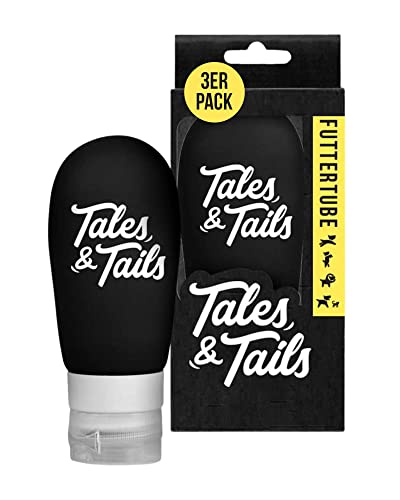 Futtertube für Hunde zum wiederholten Befüllen von Tales & Tails I Hunde Training ist jetzt noch einfacher | Perfekt für Unterwegs geeignet | passt in Jede Hosentasche | Wiederverwendbar | 3er Pack von Tales & Tails PAWESOME FOOD FOR PETS