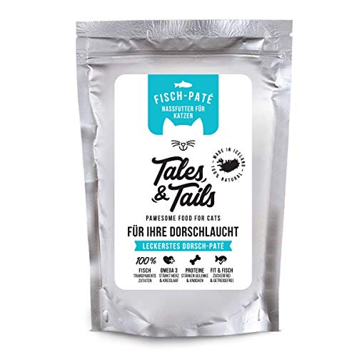 Tales & Tails® - Nassfutter für Katzen getreidefrei 100% Fisch pur, 100g (Dorsch) von Tales & Tails PAWESOME FOOD FOR PETS