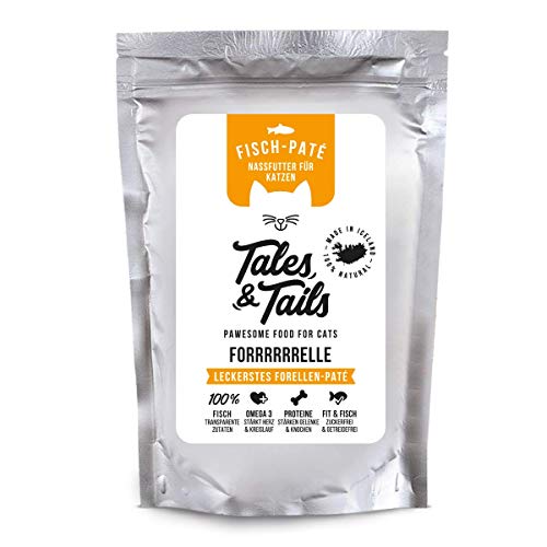 Tales & Tails® - Nassfutter für Katzen getreidefrei 100% Fisch pur, 100g (Forelle) von Tales & Tails PAWESOME FOOD FOR PETS