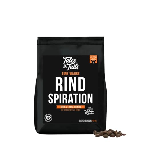 Tales & Tails - Halbfeuchtes Trockenfutter für Hunde | Getreidefrei | Eine Tierische Proteinquelle | Hohe Akzeptanz & Verträglichkeit (1,5 kg (1er Pack), Rind) von Tales & Tails PAWESOME FOOD FOR PETS