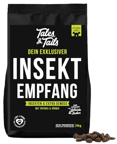 Tales & Tails - InSektempfang Halbfeuchtes Trockenfutter für Hunde | Perfekt für Allergiker Hunde | Mit Insekten als tierische Proteinquelle | Kontrollierte Produktion | 4kg von Tales & Tails PAWESOME FOOD FOR PETS