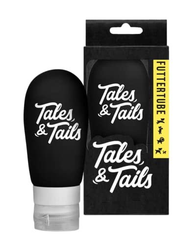 Tales & Tails Futtertube für Hunde zum Befüllen - Mmh Schleck Schleck | 1er Pack | Hundetraining mit Tubenquetscher | Beruhigung beim Tierarzt | Wiederverwendbar von Tales & Tails PAWESOME FOOD FOR PETS