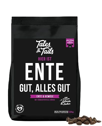 Tales&Tails getreidefreies Softfutter für Hunde I 70% Ente als einzige tierische Proteinquelle I Kurze Zutatenliste I ohne Zucker, ohne Zusätze | 1x 1,5kg von Tales & Tails PAWESOME FOOD FOR PETS