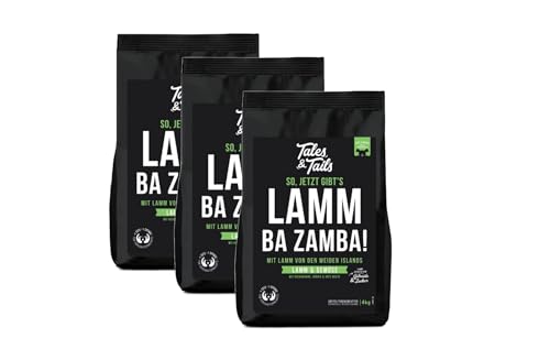 Tales & Tails Lamm Ba Zamba Halbfeuchtes Trockenfutter für Hunde | Getreidefrei | Mit 75% Lamm Als Tierische Proteinquelle | Nur 6 Zutaten | Hohe Verträglichkeit | 3X 4kg von Tales & Tails PAWESOME FOOD FOR PETS