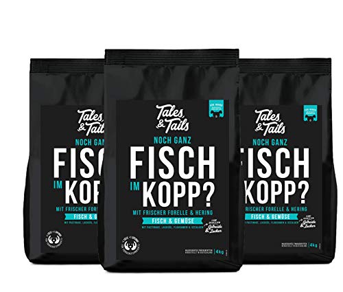 Tales & Tails – Fisch Kopp? Softes Trockenfutter 3X 4 kg von Tales & Tails