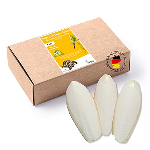 Tamay Sepiaschalen Premium I 25 Stück I Sepia Schalen I Optimale Kalzium und Vitaminversorgung Nahrung, 250g Futter für Reptilien, Schildkröten, Vögel I Terrarium Zubehör Tamay Sepiaschalen Premium I 25 Stück I Sepia Schalen I Optimale Kalzium und Vitaminversorgung Nahrung, 250g Futter für Reptilien, Schildkröten, Vögel I Terrarium Zubehör von Tamay