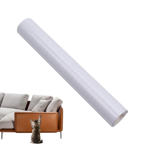 Tanakeji Kratzschutz Für Katzen - Kratzfester Sofaschutz Für Katzen - Transparente Klebeband Schutzfolie Gegen Kratzen Klettern Für Inneneinrichtung,Stuhl Bett Boden Sofa Ecke Wohnzimmer von Tanakeji