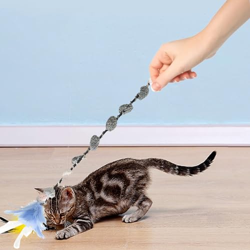 Katze Teaser Zauberstab Spielzeug Blume Katze Stick Feder Glocke Katzenspielzeug Bunte Langeweile Linderung Haustier Spielzeug Interaktive Katze Stick Spielzeug mit Blume Feder Katze Teaser Zauberstab Spielzeug Blume Katze Stick Feder Glocke Katzenspielzeug Bunte Langeweile Linderung Haustier Spielzeug Interaktive Katze Stick Spielzeug mit Blume Feder von Tanant